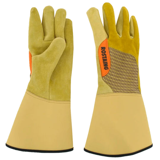 De Wiltfang Rozenhandschoen Leer Met Lang Manchet